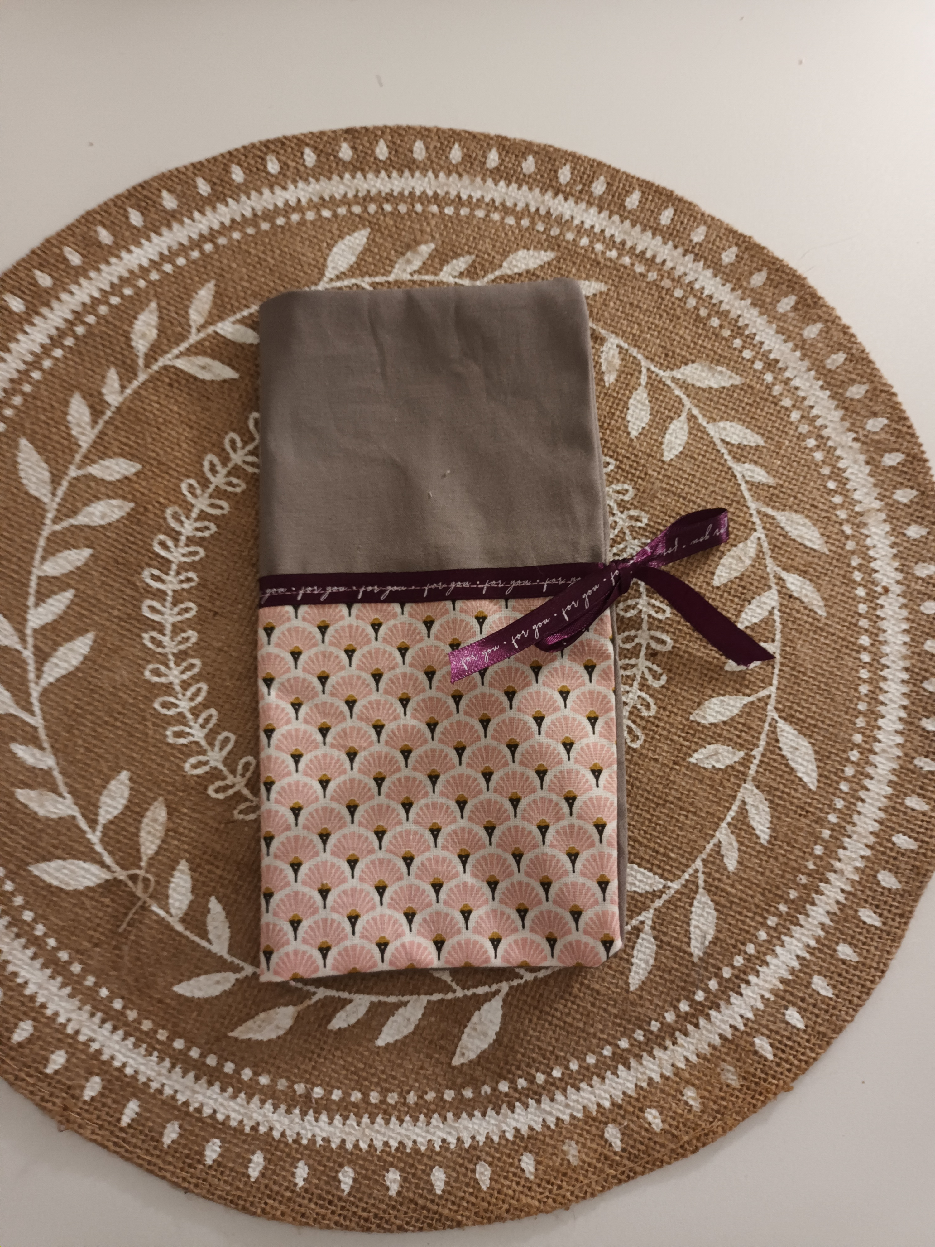 Livret de Famille Eventail Rose et Gris