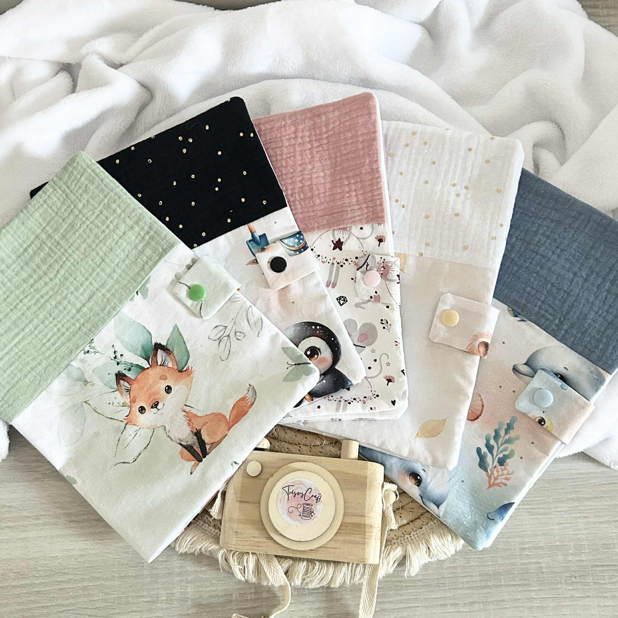 Les Carnets de Santé - Gaze de Coton & Motif